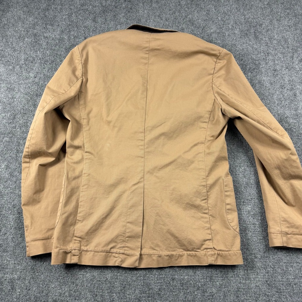 Taylor Stitch Blazer Mens 42 Tan Cotton Twill Unstructured Sport Coat Portugal - Picture 10 of 10
